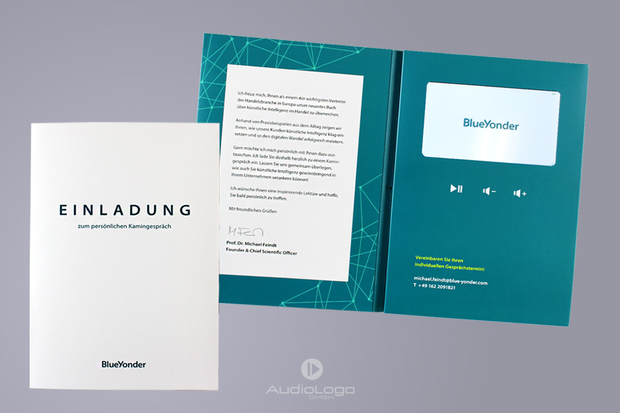 Audio Logo GmbH_VideobroschÃ¼re_Direct_Mailing_Einladung