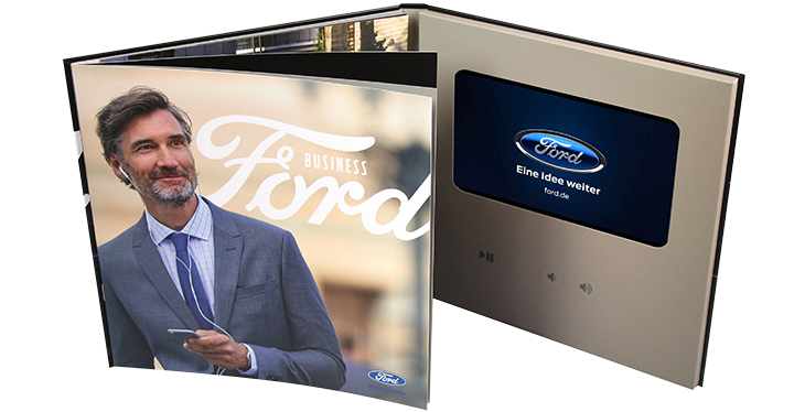 Strellson AG - Video-in-Print-Visitenkarte | Audio Logo GmbH