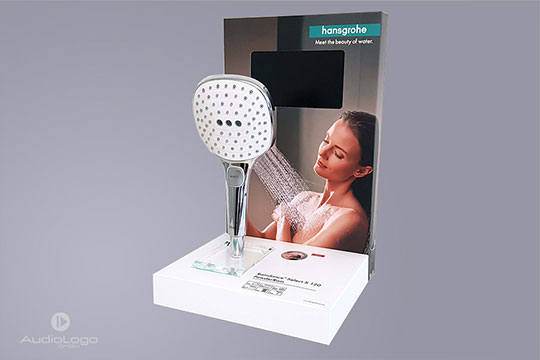 Hansgrohe | Display mit Video | Point of Sale | Audio Logo GmbH