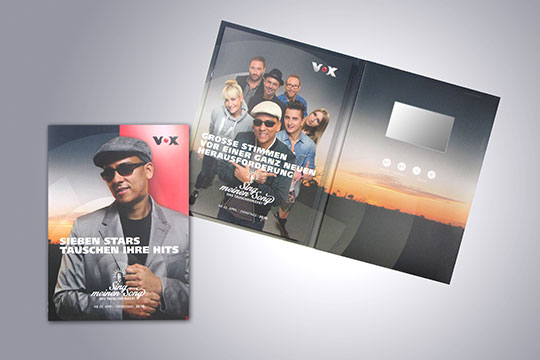 Vox-Sing my Song | Präsentationsmappe mit Video | Audio Logo GmbH